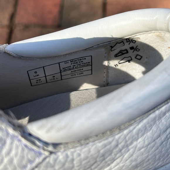 Dr. Martens Freya Triple Strap Mary Jane Shoe in White - Picture 9 of 9